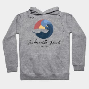 Jacksonville Beach, Florida Surfing Hoodie